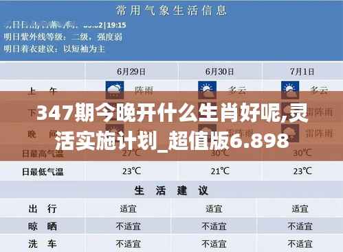 347期今晚开什么生肖好呢,灵活实施计划_超值版6.898