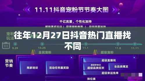 抖音热门直播找不同回顾，历年12月27日精彩瞬间